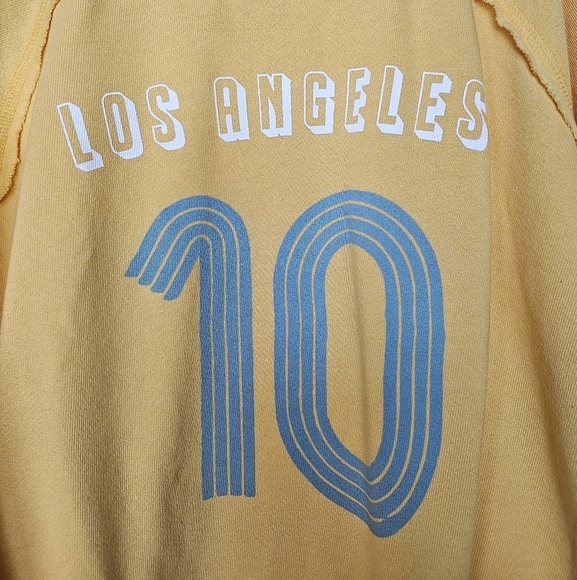 Womens Yellow Sundry Los Angeles 10 Pullover Sweatshirt XS Soft and Cozy - Picture 3 of 10